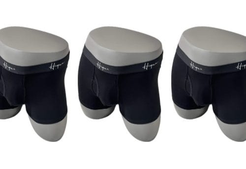 3 Pack 3" Boxer Trunks, Black
